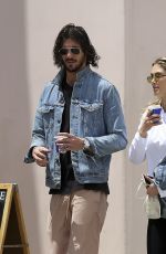 DELTA GOODREM and Matthew Copley Out for Coffee in Los Angeles 05/01/2019