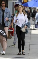 DELTA GOODREM and Matthew Copley Out for Coffee in Los Angeles 05/01/2019