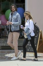 DELTA GOODREM and Matthew Copley Out for Coffee in Los Angeles 05/01/2019