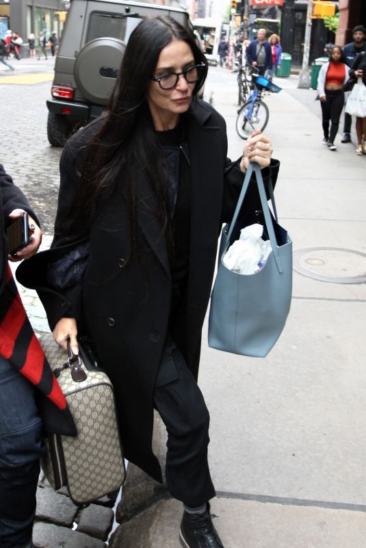 DEMI MOORE Out in New York 05/03/2019
