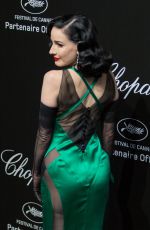 DITA VON TEESE at Chopard Party at 2019 Cannes Film Festival 05/17/2019