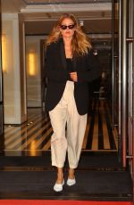 DOUTZEN KROES Leaves Mark Hotel in New York 05/07/2019