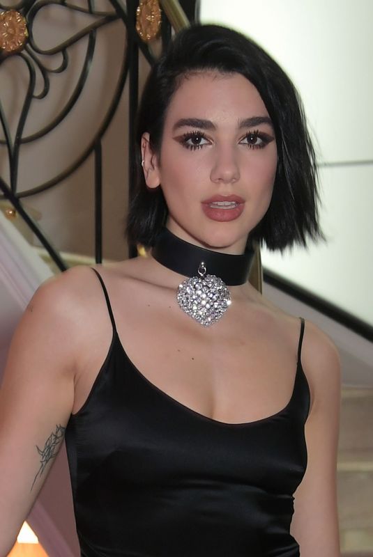 DUA LIPA at Formula E Dinner at Cannes Film Festival 05/22/2019