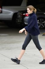 ELIZABETH OLSEN Leaves a Gym in Los Angeles 05/10/2019