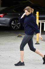 ELIZABETH OLSEN Leaves a Gym in Los Angeles 05/10/2019