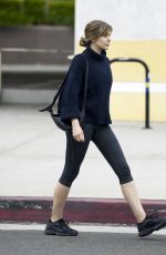 ELIZABETH OLSEN Leaves a Gym in Los Angeles 05/10/2019