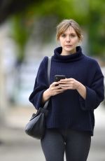 ELIZABETH OLSEN Leaves a Gym in Los Angeles 05/10/2019