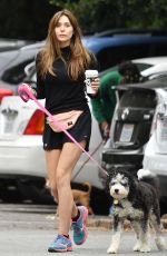 ELIZABETH OLSEN Out with Her Dog in Hollywood Hills 05/16/2019