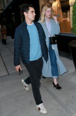 ELLE FANNING and Max Minghella Night Out in New York 05/03/2019