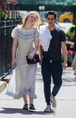 ELLE FANNING and Max Minghella Out in New York 05/02/2019