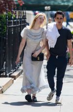 ELLE FANNING and Max Minghella Out in New York 05/02/2019