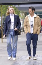 ELLE FANNING and Max Minghella Out in New York 05/03/2019