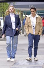 ELLE FANNING and Max Minghella Out in New York 05/03/2019