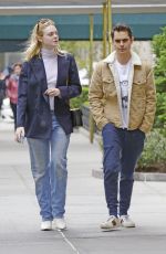 ELLE FANNING and Max Minghella Out in New York 05/03/2019