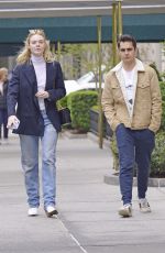 ELLE FANNING and Max Minghella Out in New York 05/03/2019