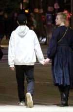 ELLE FANNING and Max Minghella Takes Subway in New York 05/04/2019