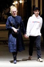 ELLE FANNING and Max Minghella Takes Subway in New York 05/04/2019