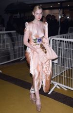 ELLE FANNING Arrives at 72nd Cannes Film Festival Gala Dinner 05/14/2019