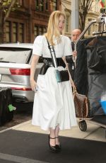 ELLE FANNING Arrives at Her Hotel in New York 05/01/2019
