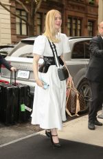 ELLE FANNING Arrives at Her Hotel in New York 05/01/2019