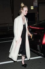 ELLE FANNING Arrives at Her Hotel in New York 05/04/2019