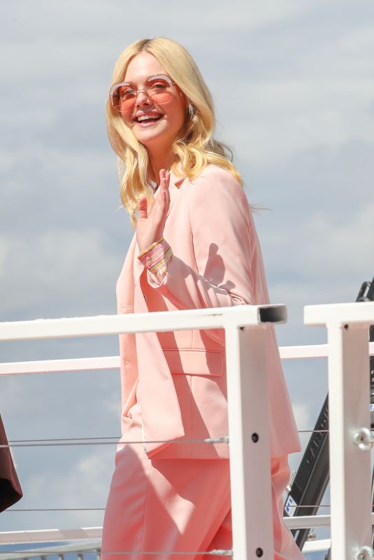 ELLE FANNING Arrives at Martinez Hotel in Cannes 05/15/2019