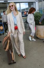 ELLE FANNING Arrives at Nice Airport 05/12/2019