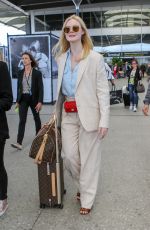 ELLE FANNING Arrives at Nice Airport 05/12/2019