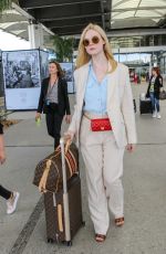 ELLE FANNING Arrives at Nice Airport 05/12/2019