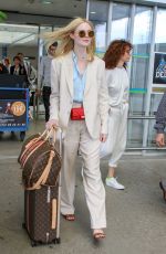 ELLE FANNING Arrives at Nice Airport 05/12/2019