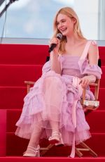 ELLE FANNING at An Interview on the Croisette in Cannes 05/14/2019