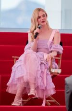 ELLE FANNING at An Interview on the Croisette in Cannes 05/14/2019