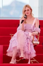 ELLE FANNING at An Interview on the Croisette in Cannes 05/14/2019