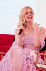 ELLE FANNING at An Interview on the Croisette in Cannes 05/14/2019