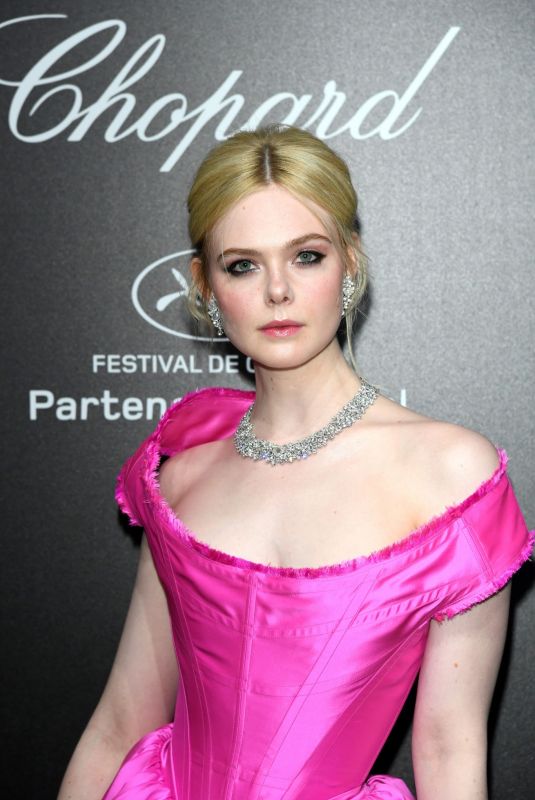 ELLE FANNING at Chopard Party at 2019 Cannes Film Festival 05/17/2019