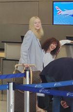 ELLE FANNING at Los Angeles International Airport 05/11/2019