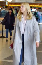 ELLE FANNING at Los Angeles International Airport 05/11/2019