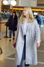 ELLE FANNING at Los Angeles International Airport 05/11/2019