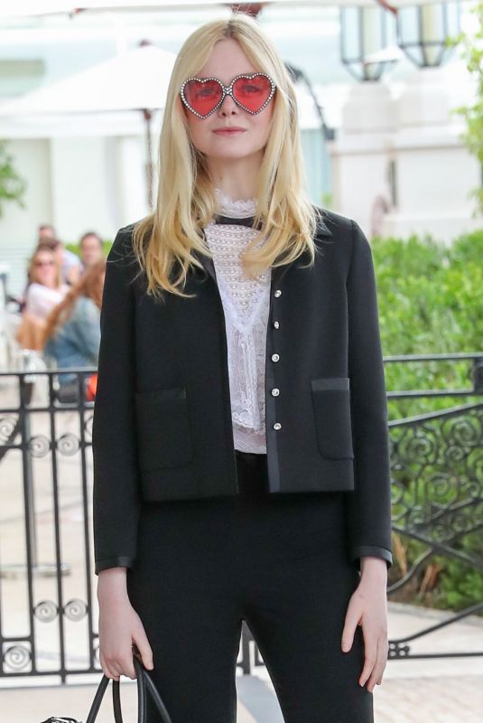 ELLE FANNING at Martinez Hotel in Cannes 05/24/2019