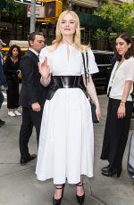 ELLE FANNING Leaves Hulu Brunch in New York 05/01/2019