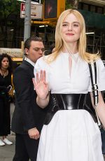 ELLE FANNING Leaves Hulu Brunch in New York 05/01/2019