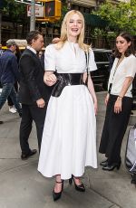 ELLE FANNING Leaves Hulu Brunch in New York 05/01/2019