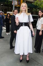 ELLE FANNING Leaves Hulu Brunch in New York 05/01/2019