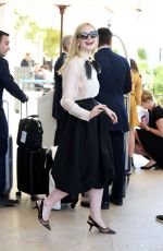 ELLE FANNING Leaves Martinez Hotel in Cannes 05/14/2019