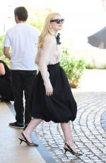 ELLE FANNING Leaves Martinez Hotel in Cannes 05/14/2019