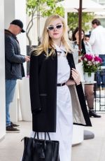 ELLE FANNING Leaves Martinez Hotel in Cannes 05/20/2019