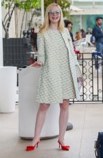 ELLE FANNING Leaves Martinez Hotel in Cannes 05/21/2019