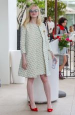 ELLE FANNING Leaves Martinez Hotel in Cannes 05/21/2019