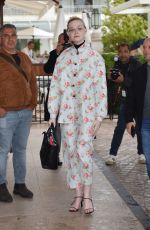 ELLE FANNING Out and About at Cannes Film Festival 05/18/2019