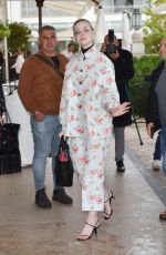 ELLE FANNING Out and About at Cannes Film Festival 05/18/2019